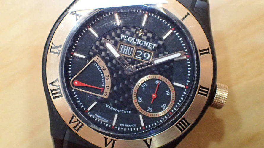 中古【PEQUIGNET】ペキニエ マニュファクチュール レッドゴールド