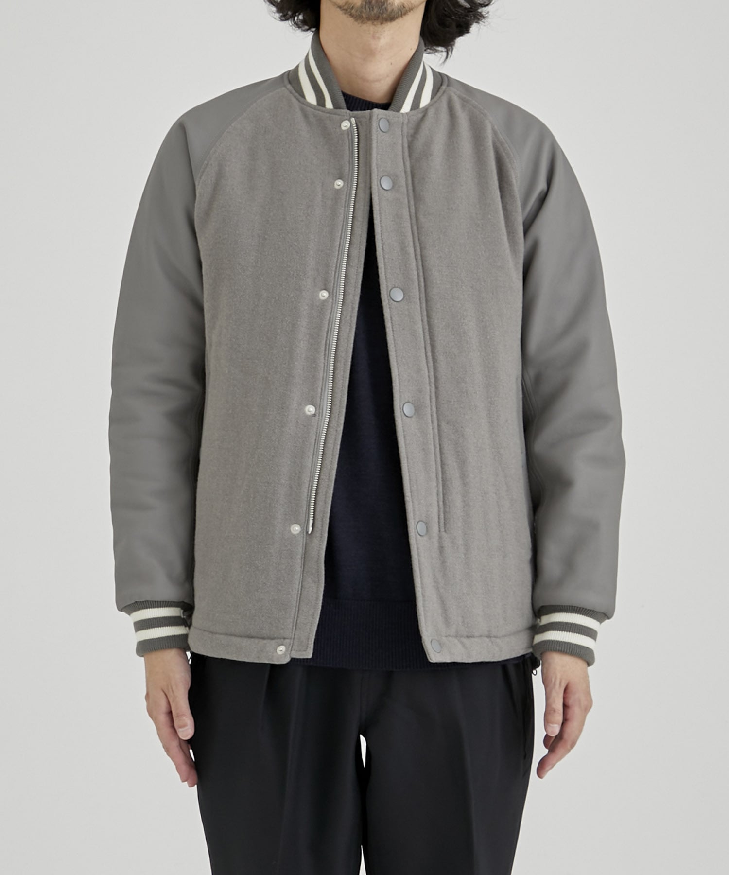 STUDENT PUFF JACKET W/N TWILL WITH GORE-TEX INFINIUM(0 GREY BEIGE