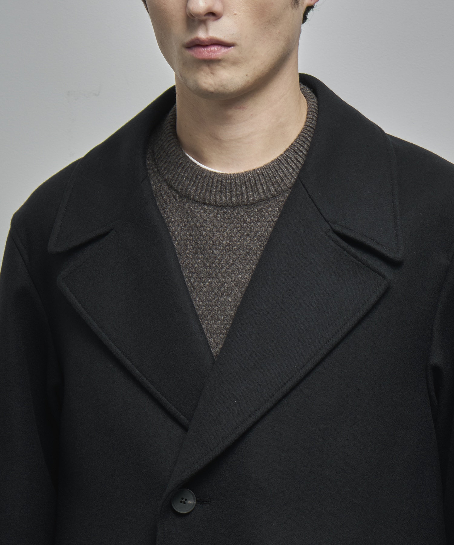 SUPER 160S DOUBLE SAXONY SEMI DOUBLE COAT | ATON