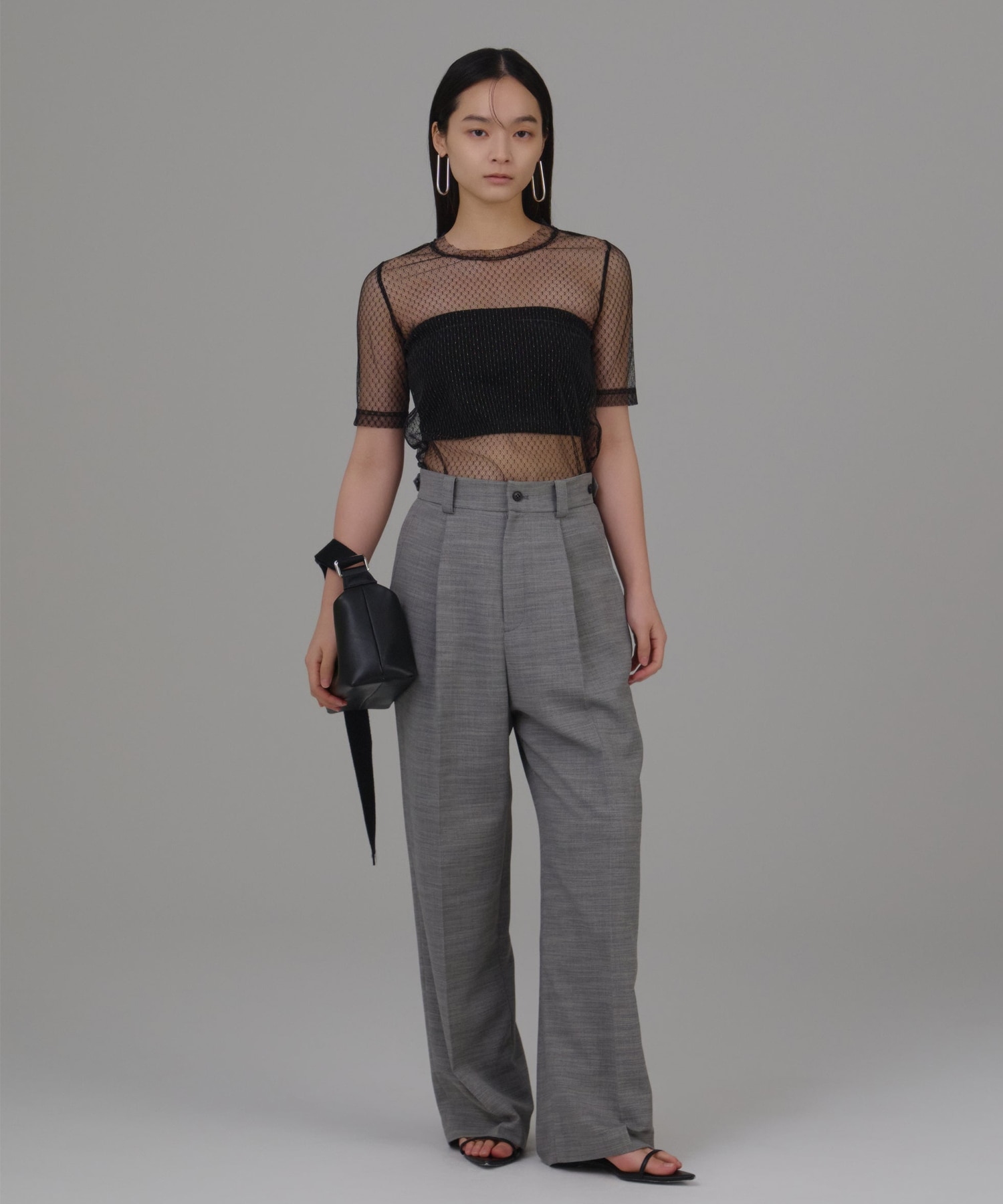 WEB限定】tulle lace tops(FREE BLACK): Louren: WOMENS｜THE TOKYO