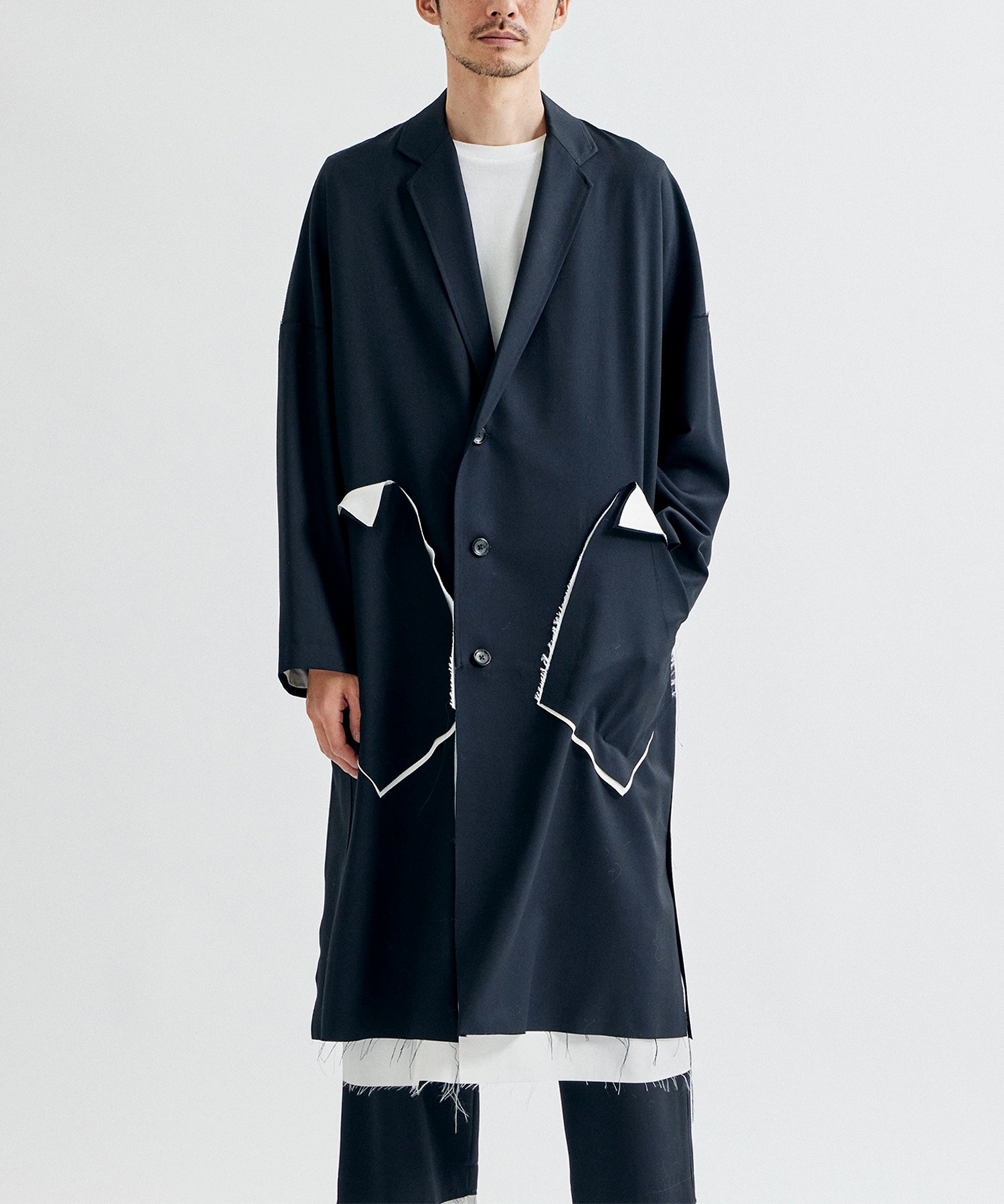 CLASSIC OVER COAT(S BLACK): sulvam: MENS｜THE TOKYO ONLINE STORE