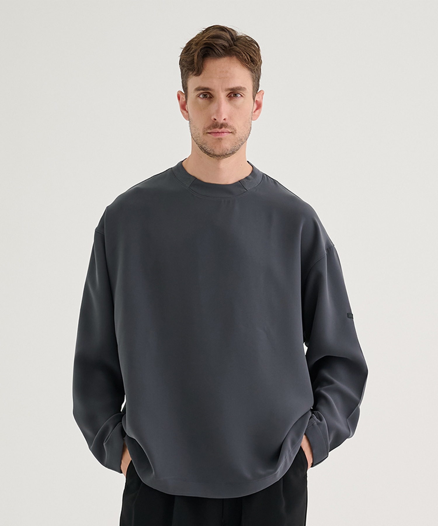 2252-CS08-095 LONGSLEEVE T-SHIRT(36 DARK GREY): N.HOOLYWOOD: MENS