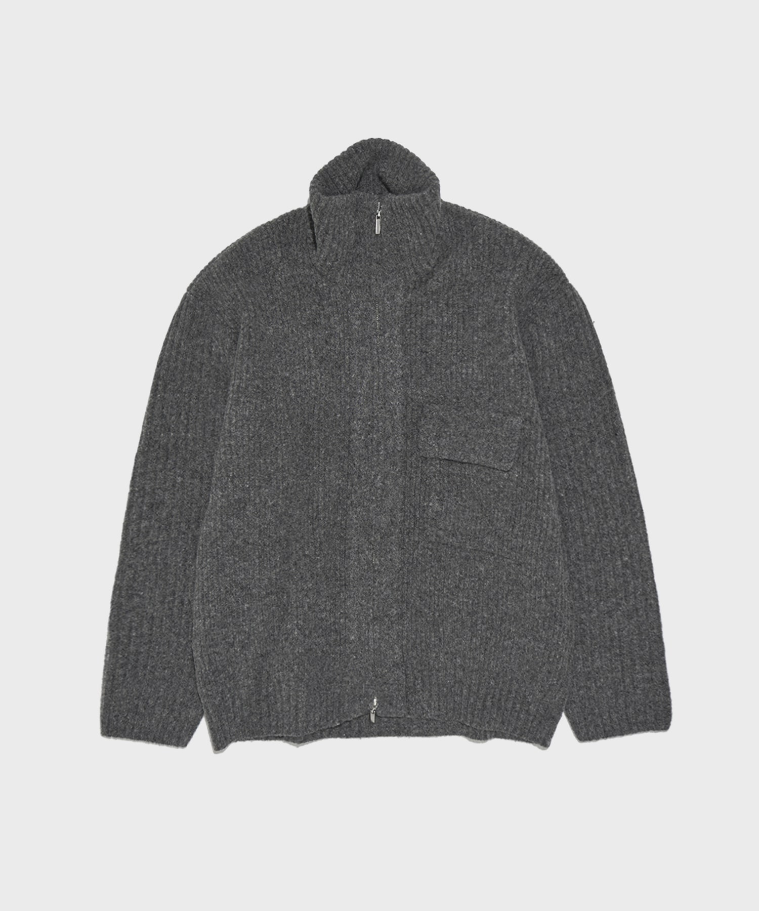 ZIP High Neck Knit | UJOH