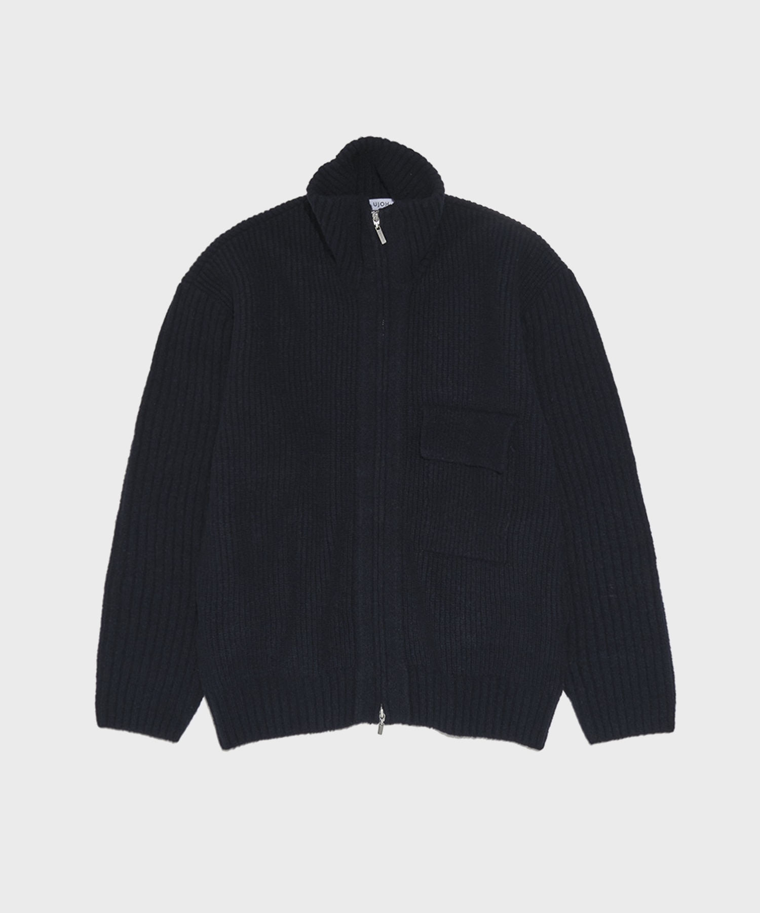 ZIP High Neck Knit | UJOH