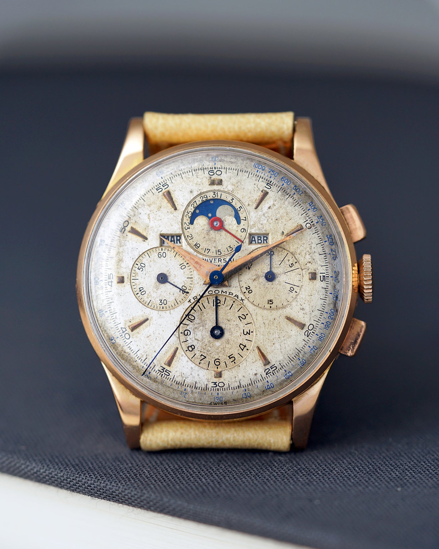 1949 Universal Genève Tri-Compax | Jumbo 37.5mm | 18K Rose Gold