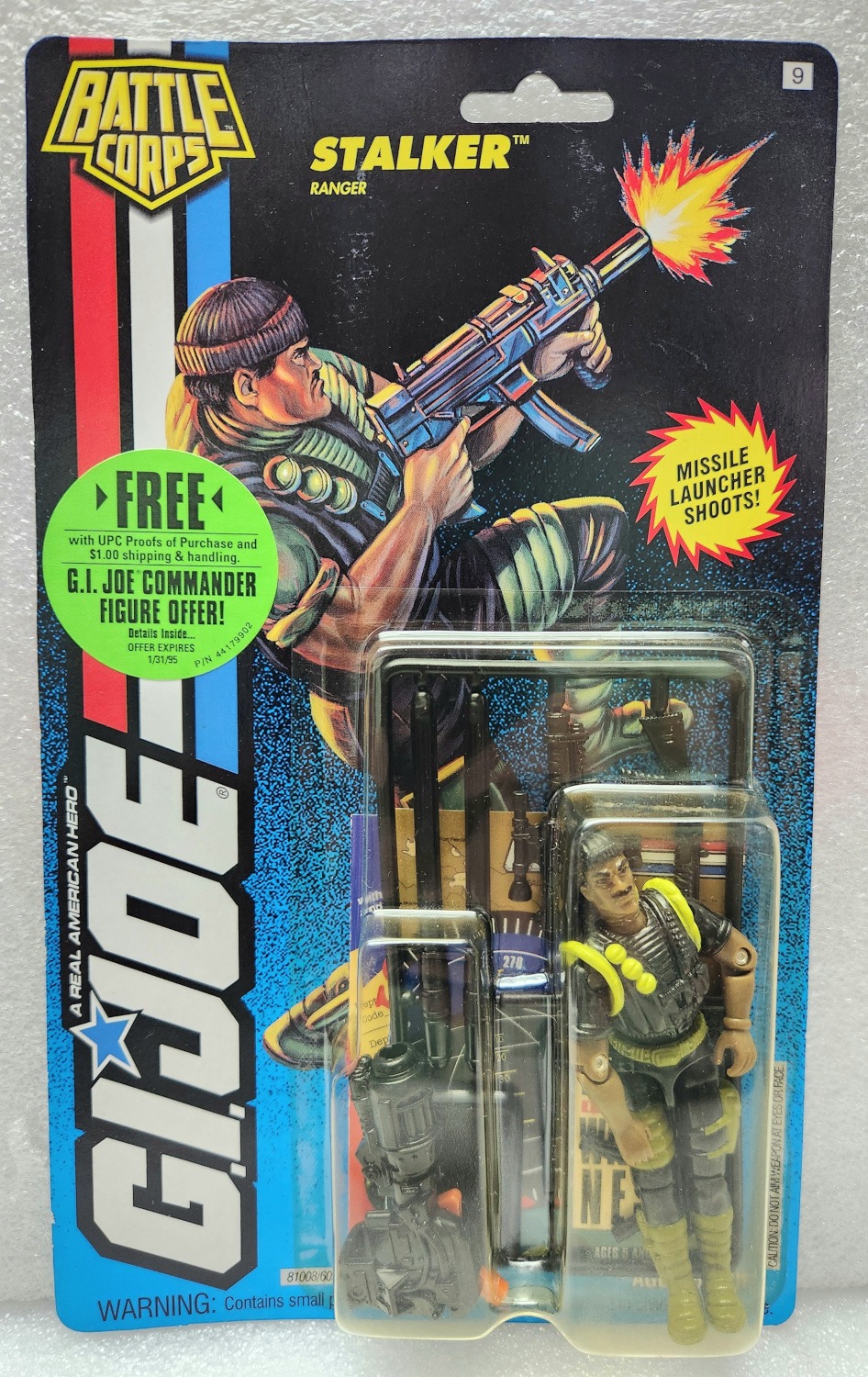 MOC 1993 Hasbro G.I. Joe ARAH Battle Corps Stalker: Factory Sealed