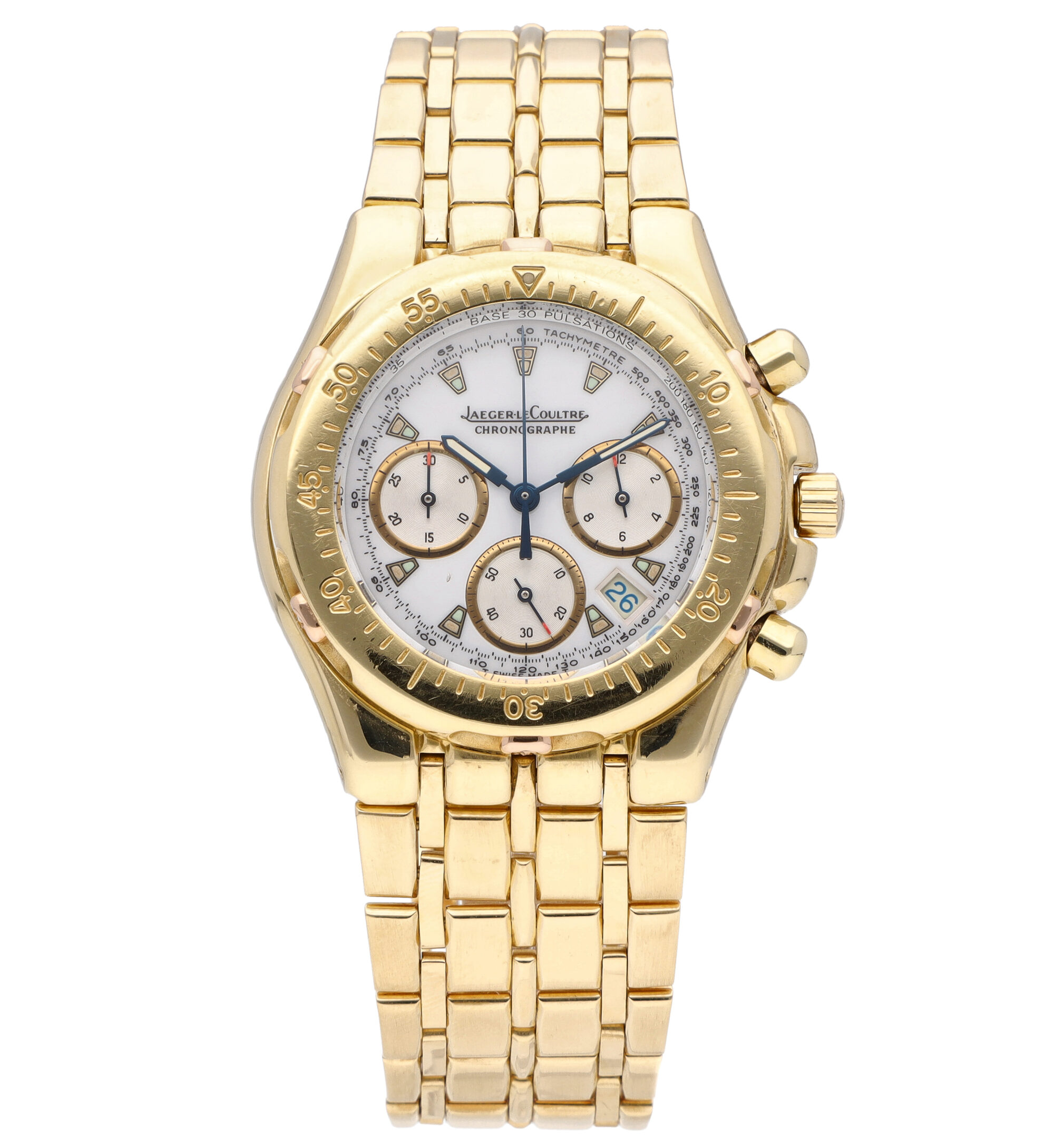 Jaeger LeCoultre Kryos Chrono18k Yellow Gold 36.5mm Quartz Men's