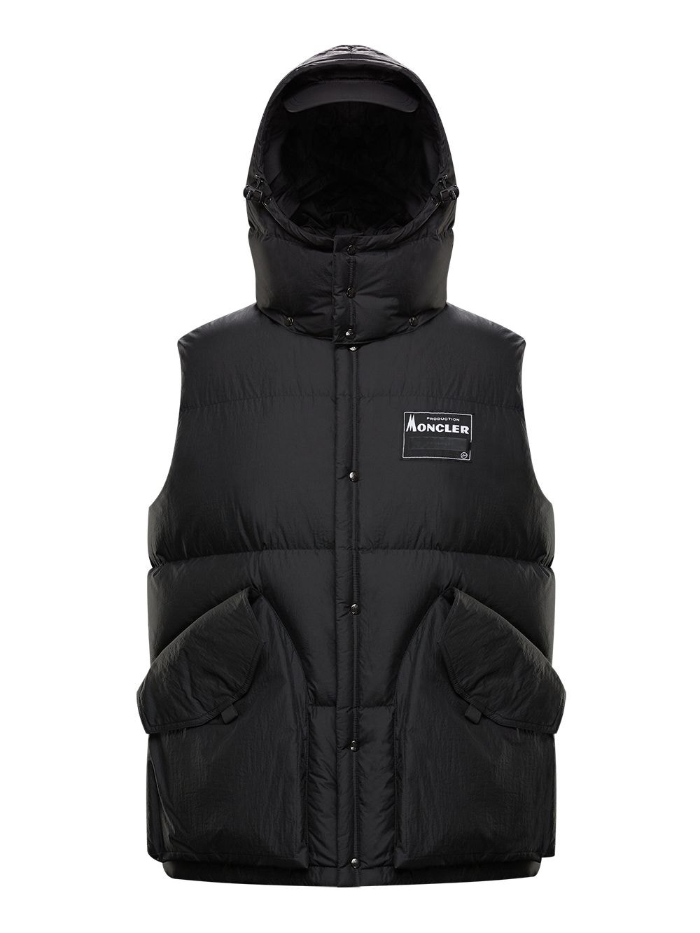 7 Moncler Fragment Hiroshi Fujiwara Black Kyle Vest | The Webster