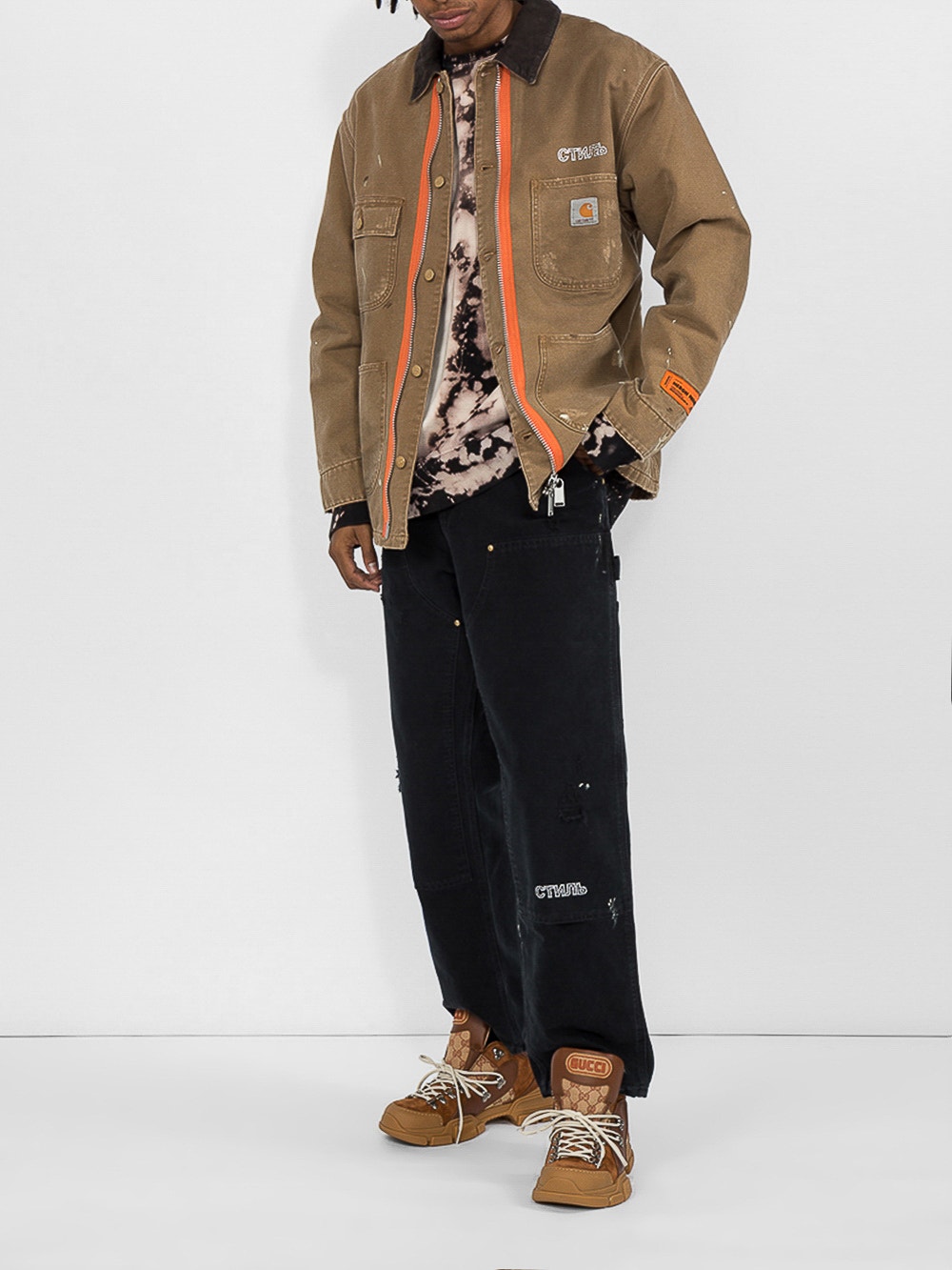 Heron Preston X Carhartt Wip Workwear Jacket Khaki | The Webster