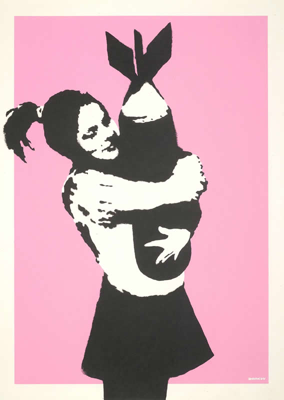 バンクシー「Bomb Love」作品の意味と解説 | The Art of Banksy