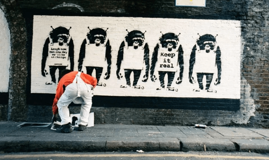 バンクシー「Laugh Now」の意味と解説 | The Art of Banksy