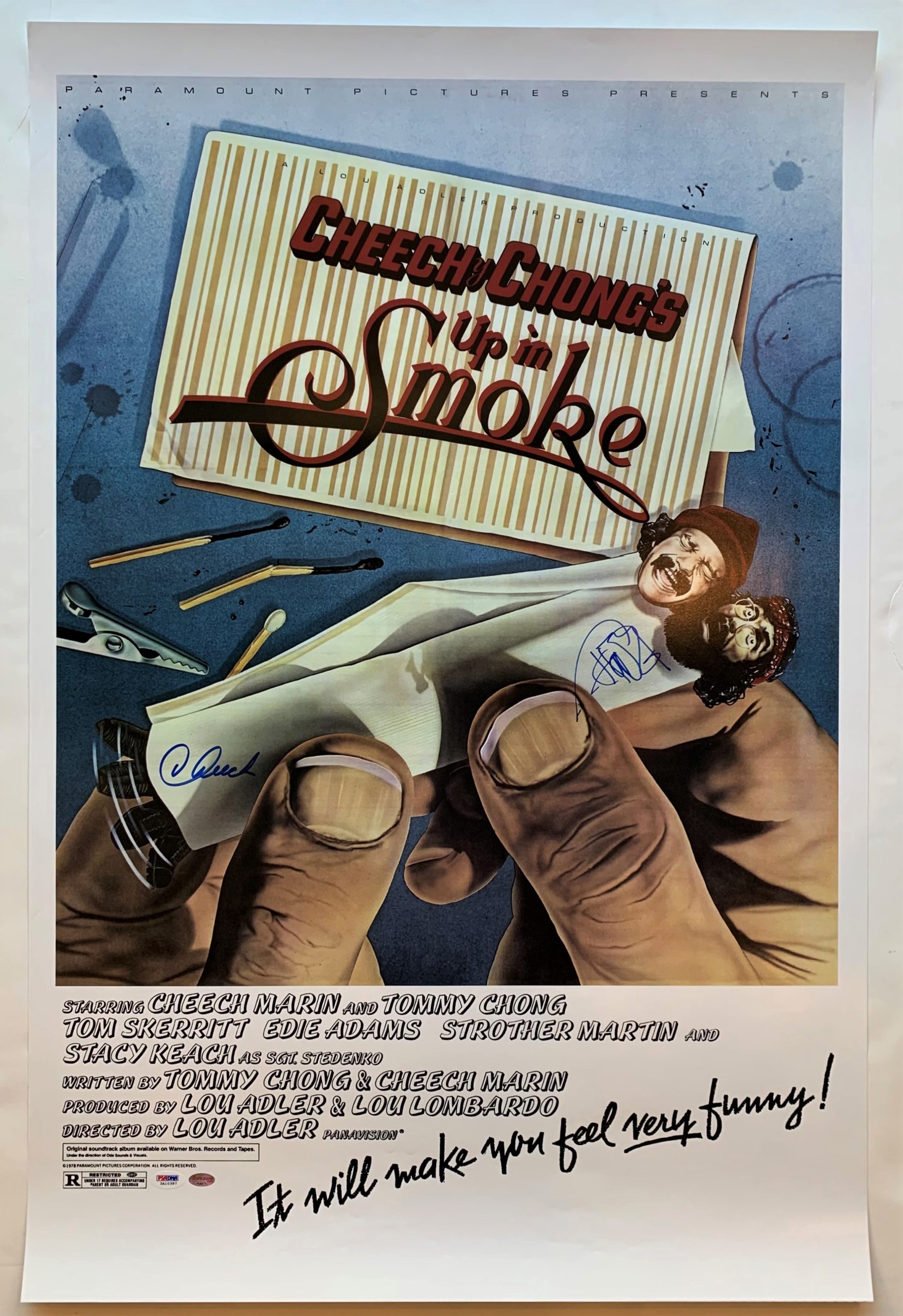 Cheech & Chong Autographed Movie Poster - The Autograph Source