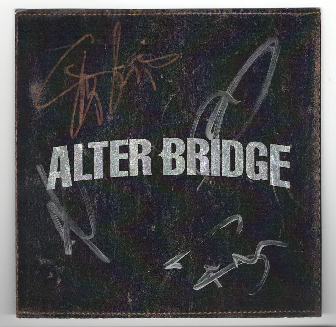 Alter Bridge Signed Compact Disc CD Insert - The Autograph Source
