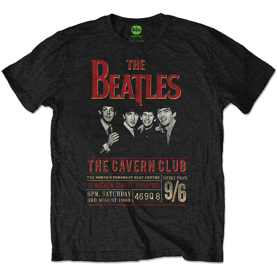 ビートルズ Tシャツ 「エコTシャツ キャバーン1963年のライブチケット