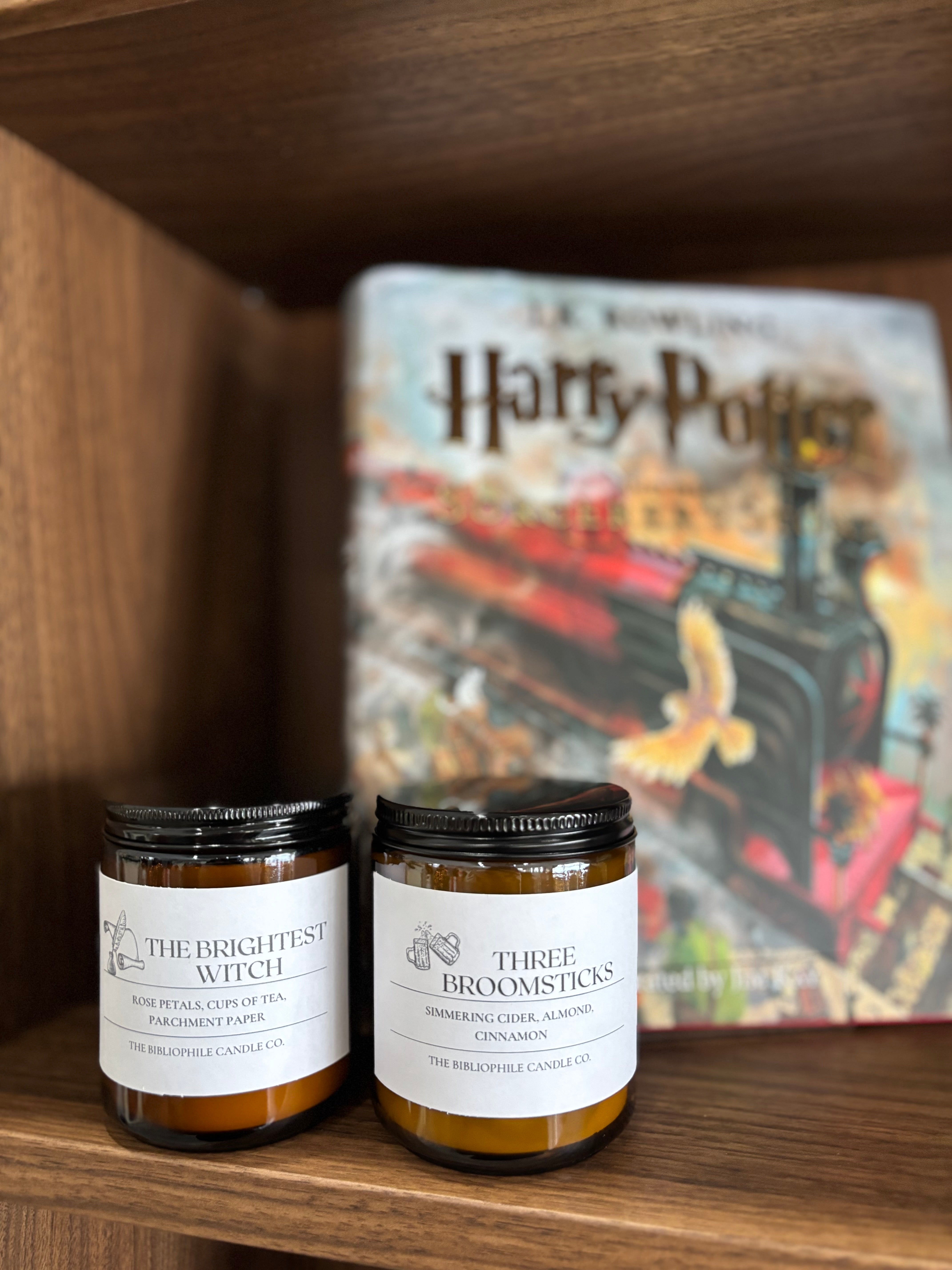 Three Broomsticks Scented Candle – thebibliophilecandleco