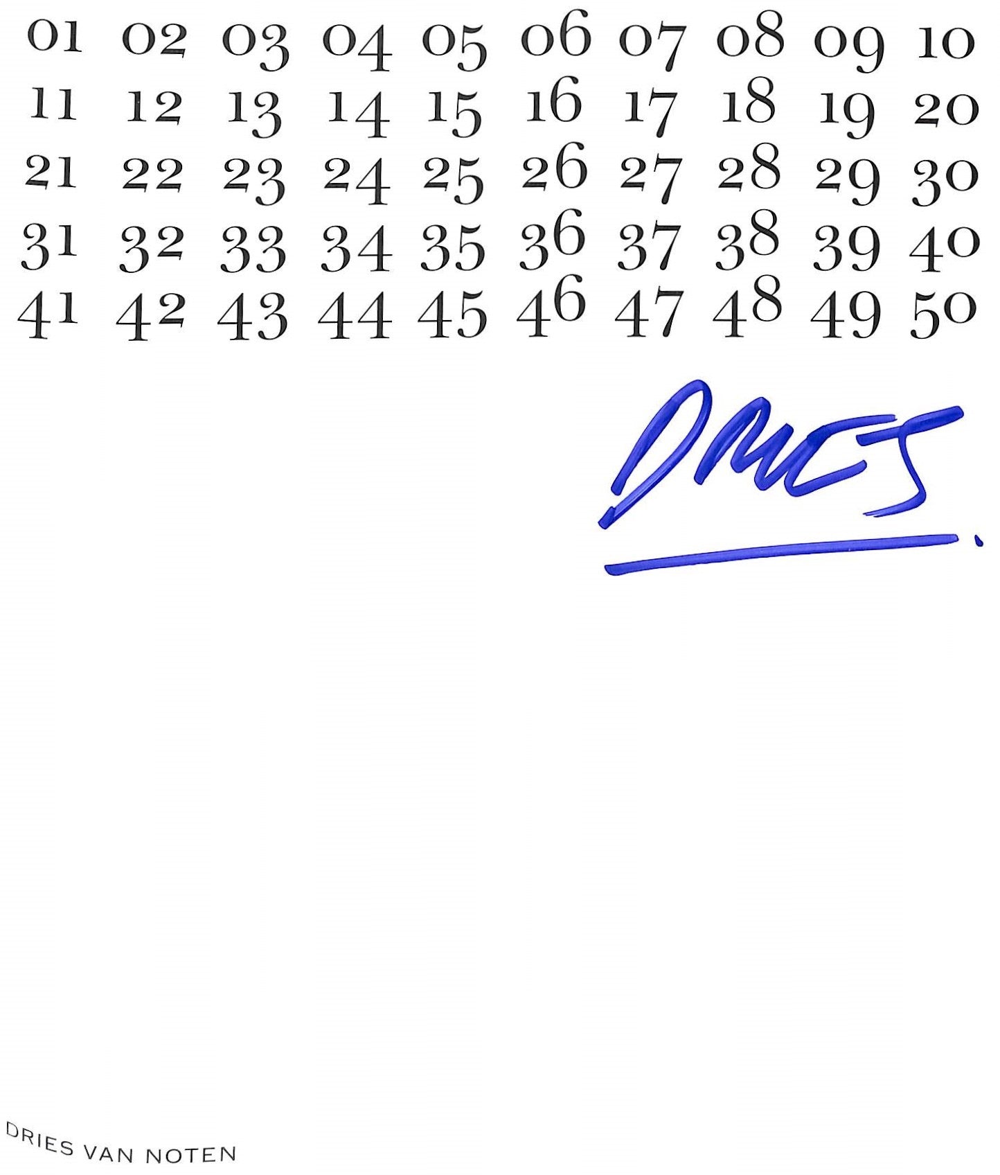 Dries Van Noten 1-50 A Golden Anniversary 2004