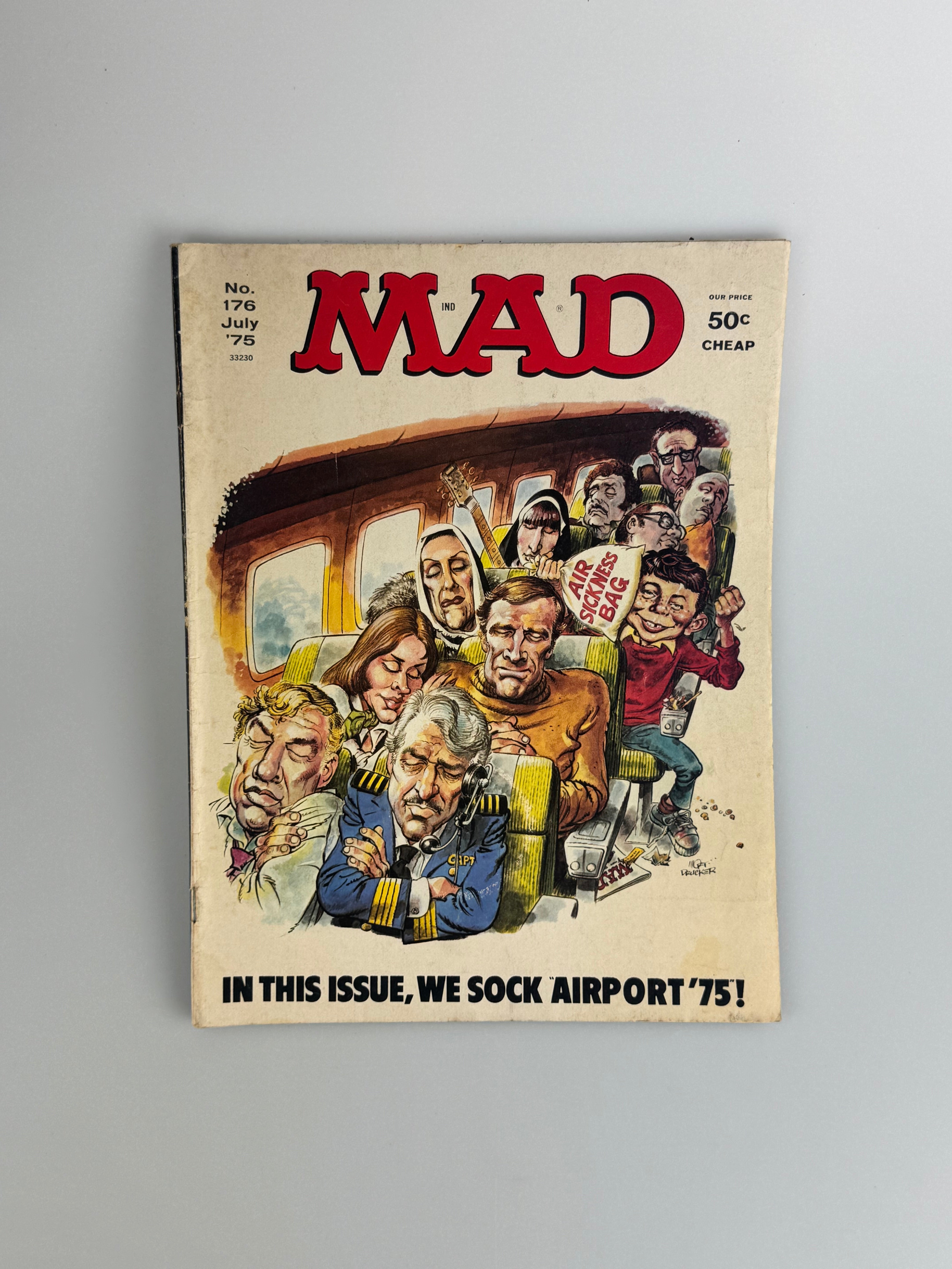 Vintage Mad Magazine - July 1975 - #176 – The Cat Vintage