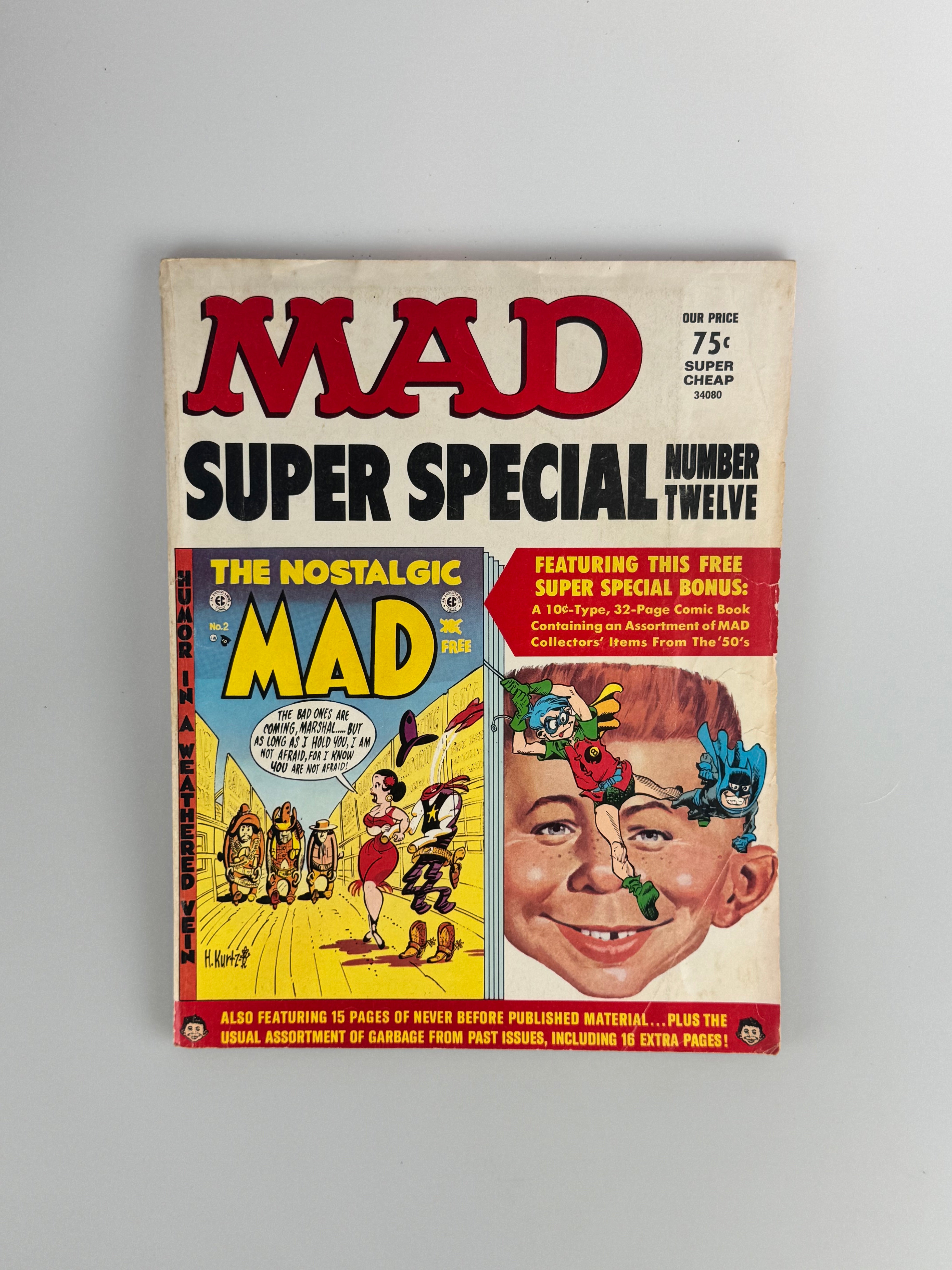 Vintage Mad Magazine - Mad Super Special - 1973 - #12 with Comic