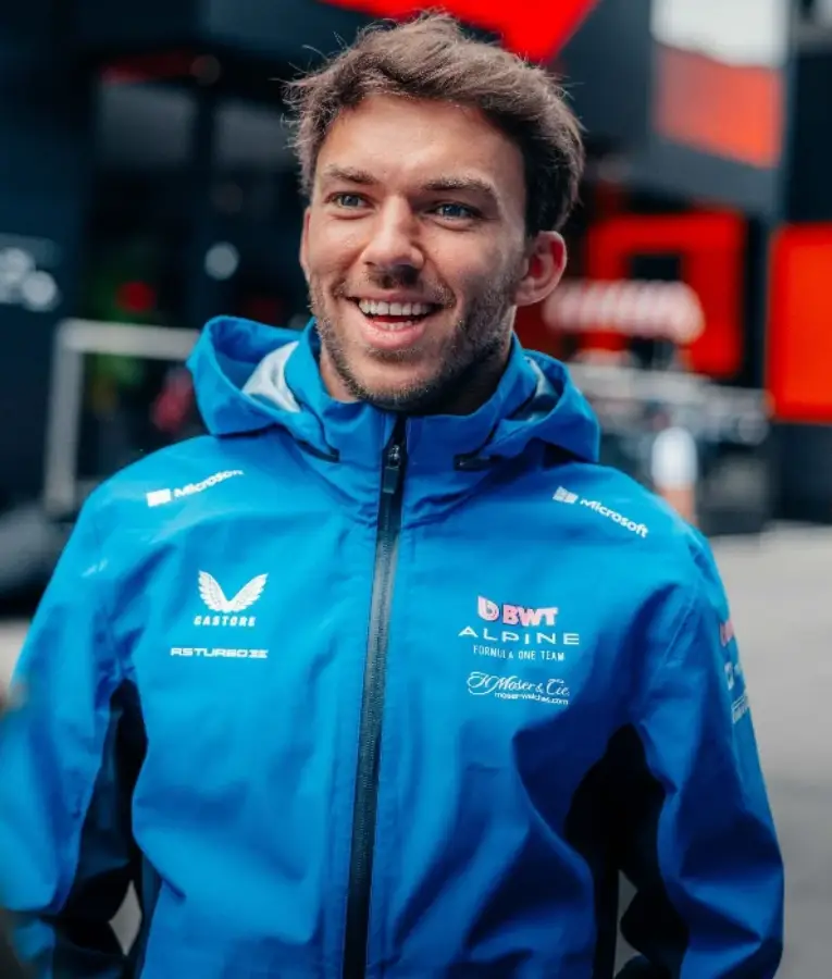 Pierre Gasly Belgium F1 BWT Alpine Blue Jacket | F1 Style