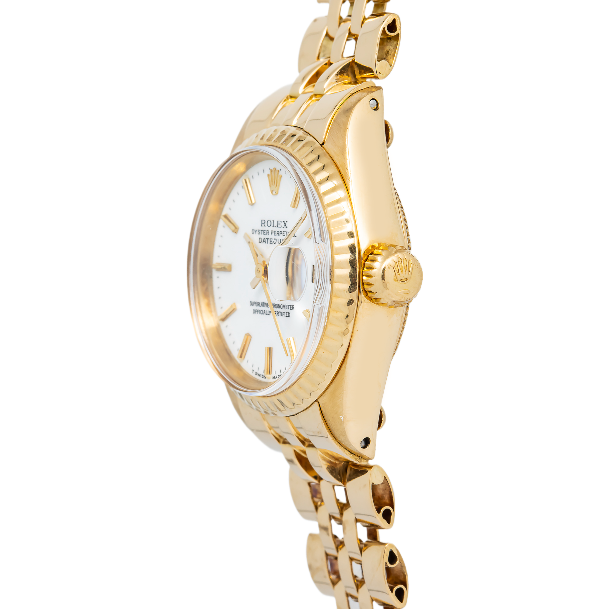 Rolex Datejust 6917 Jubilee 18K Yellow Gold White Dial Ladies