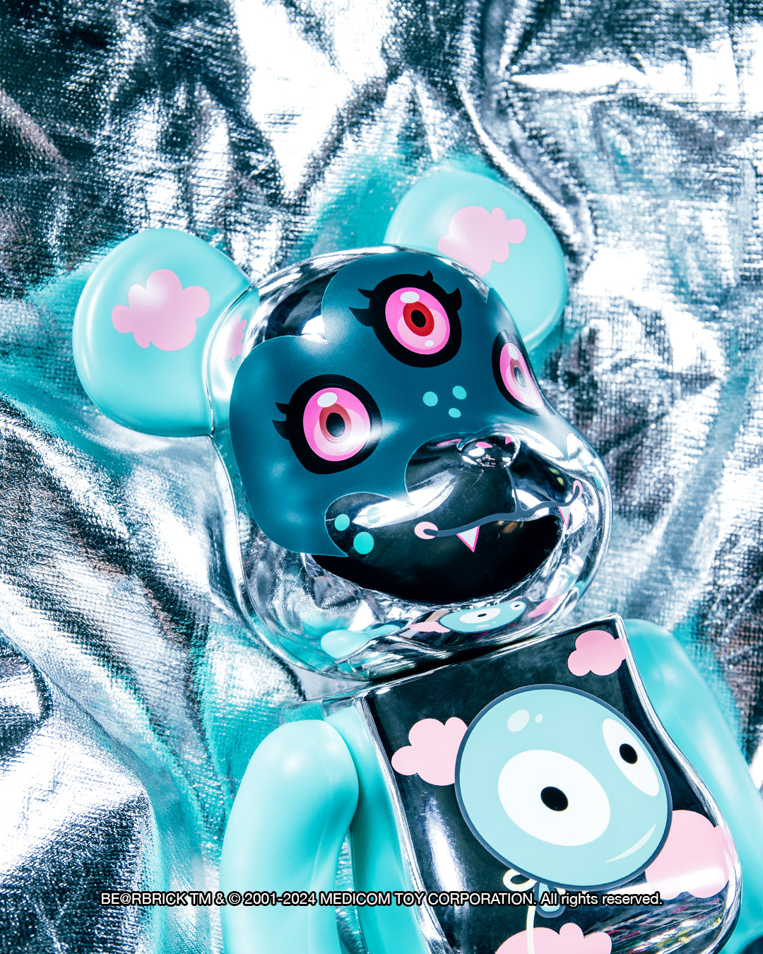 Silver Linings 400% BE@RBRICK - The Cotton Candy Machine