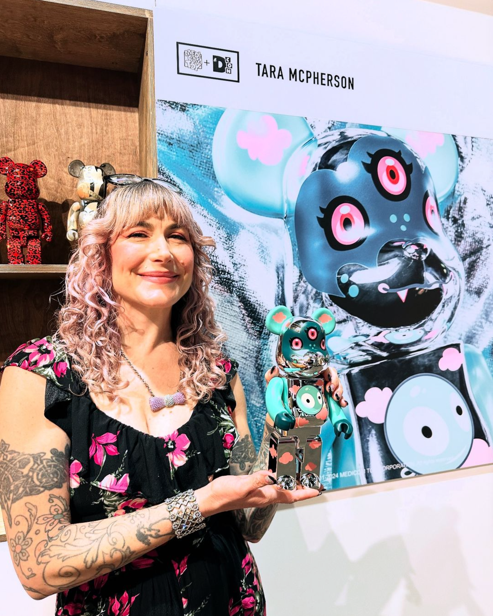 Silver Linings 400% BE@RBRICK - The Cotton Candy Machine