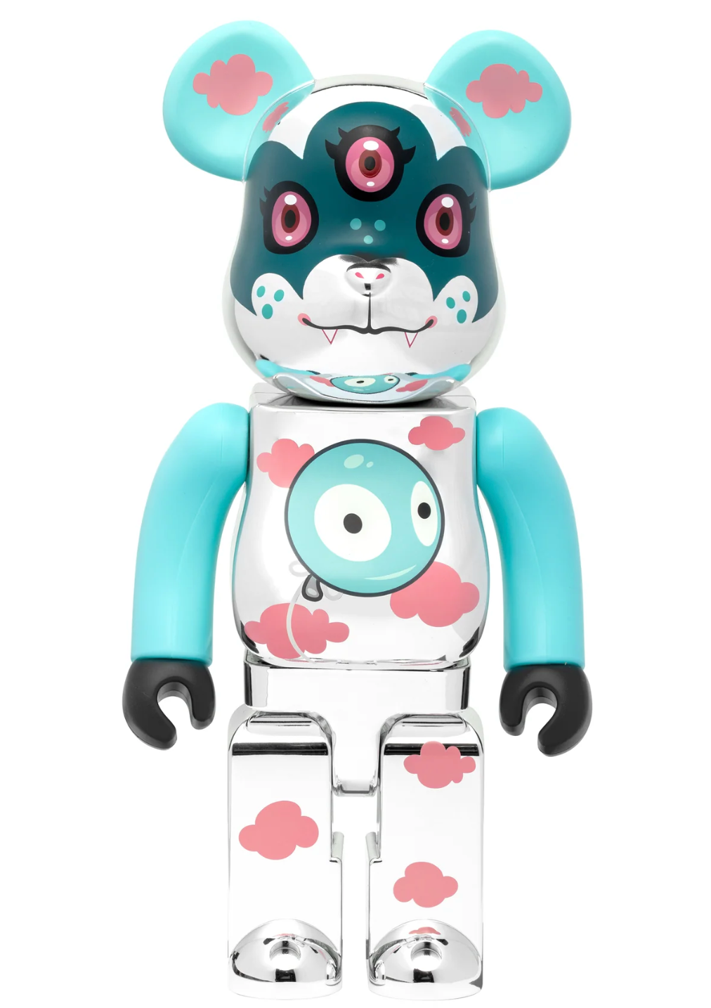 Silver Linings 400% BE@RBRICK - The Cotton Candy Machine