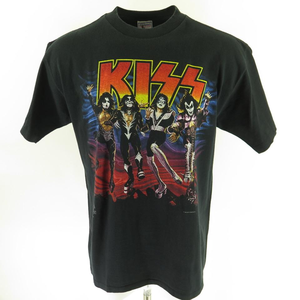 Vintage 90s KISS Band T-Shirt XL Deadstock 20 Years of Destruction