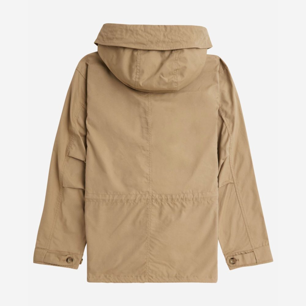 Fred Perry Short Parka Jacket - Warm Stone | The Cream Store