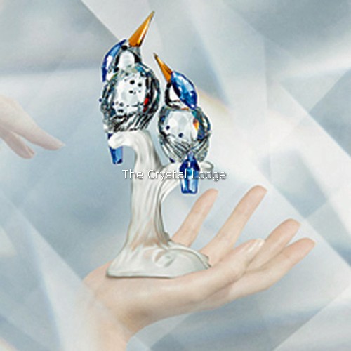 SWAROVSKI MALACHITE KINGFISHERS 623323 - The Crystal Lodge
