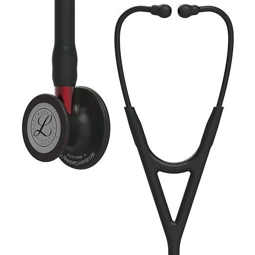 Littmann Cardiology IV Stethoscope – Black Finish, Dual-Sided, ICU