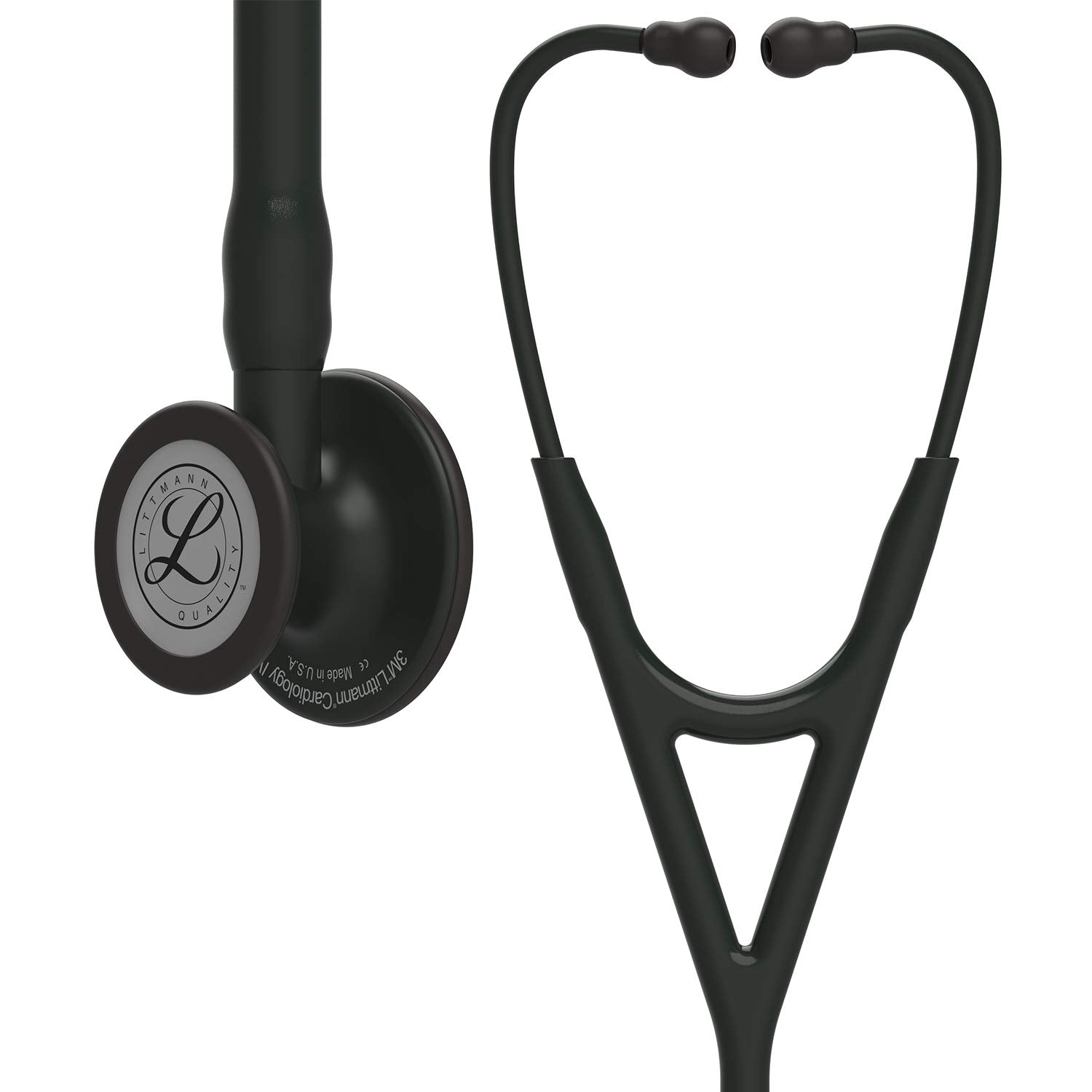 Littmann Cardiology IV Stethoscope – Black Finish, Dual-Sided, ICU