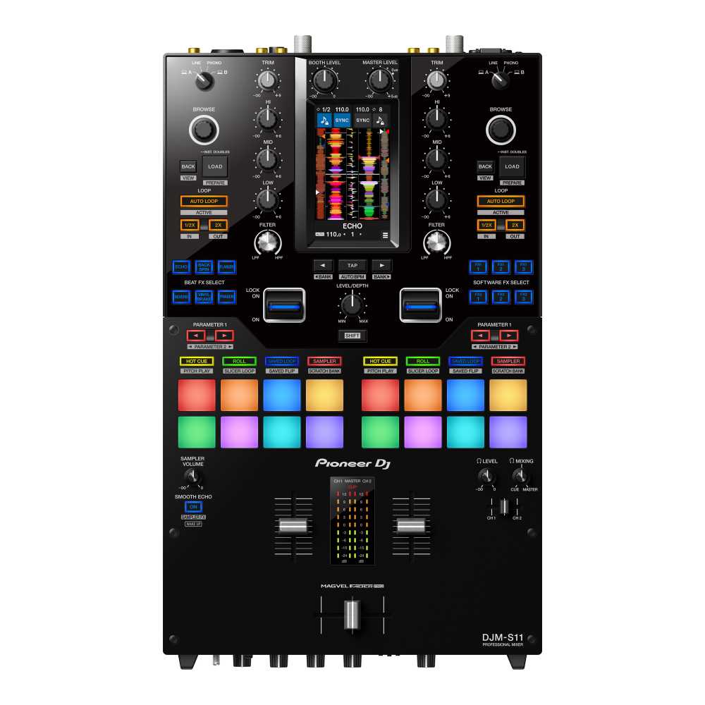 Pioneer DJ DJ DJM-S11 Mixer + PLX-1000 Turntables Bundle @ The DJ