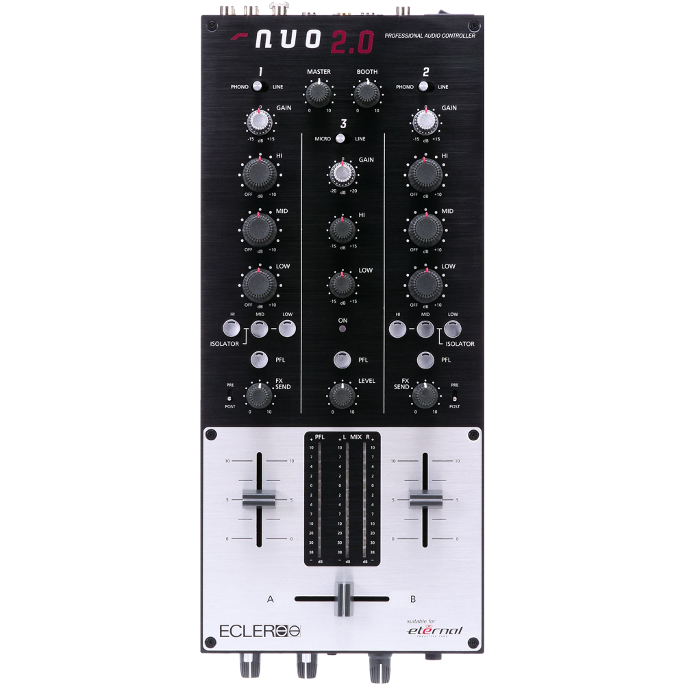 ECLER NUO2.0 - 2-Channel DJ Mixer @ The DJ Hookup
