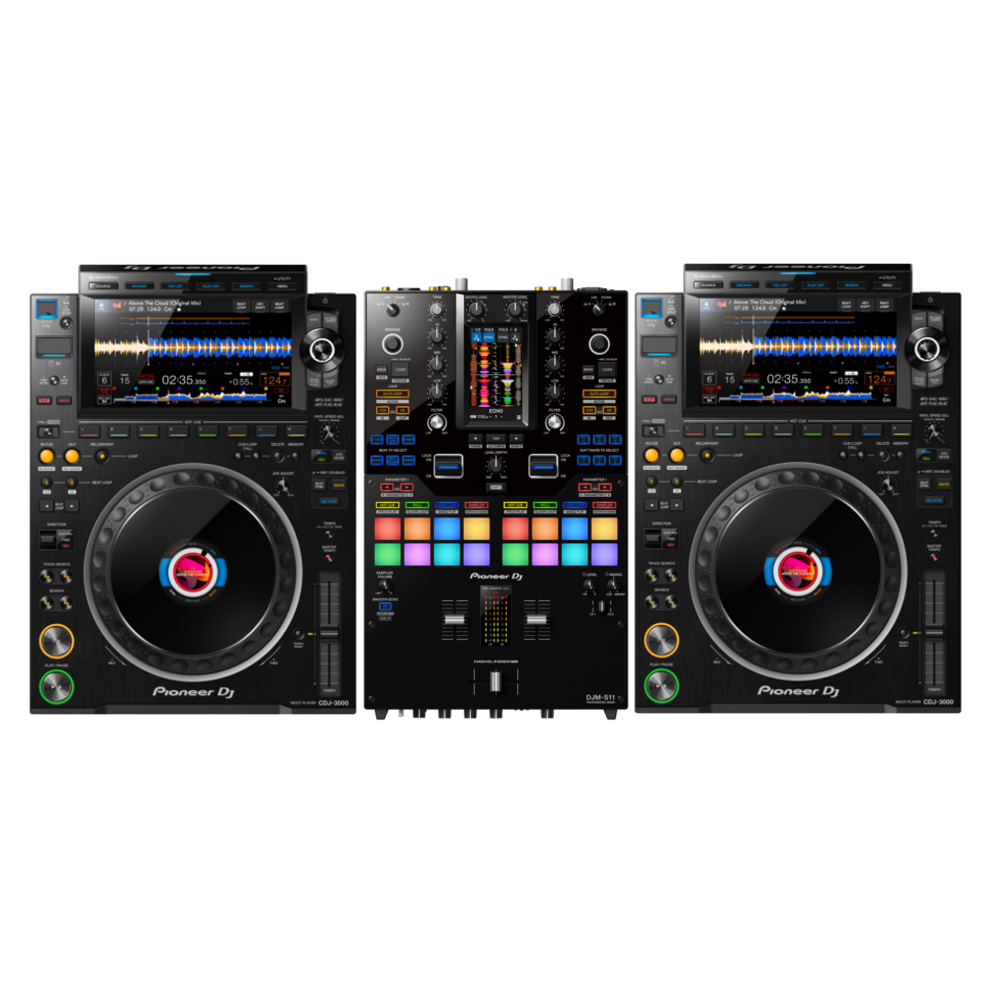 Pioneer DJ CDJ-3000 + Pioneer DJ DJM-S11 Bundle @ The DJ Hookup