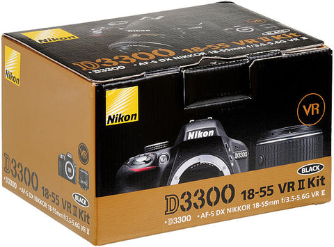 Nikon D3300 DSLR 24.2 MP HD 1080p Digital SLR Camera Body + AF-S
