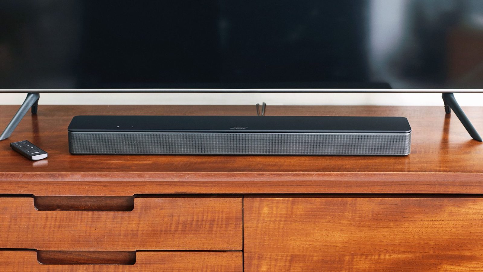 Bose Smart Soundbar 300 sleek speaker gives you spacious sound and