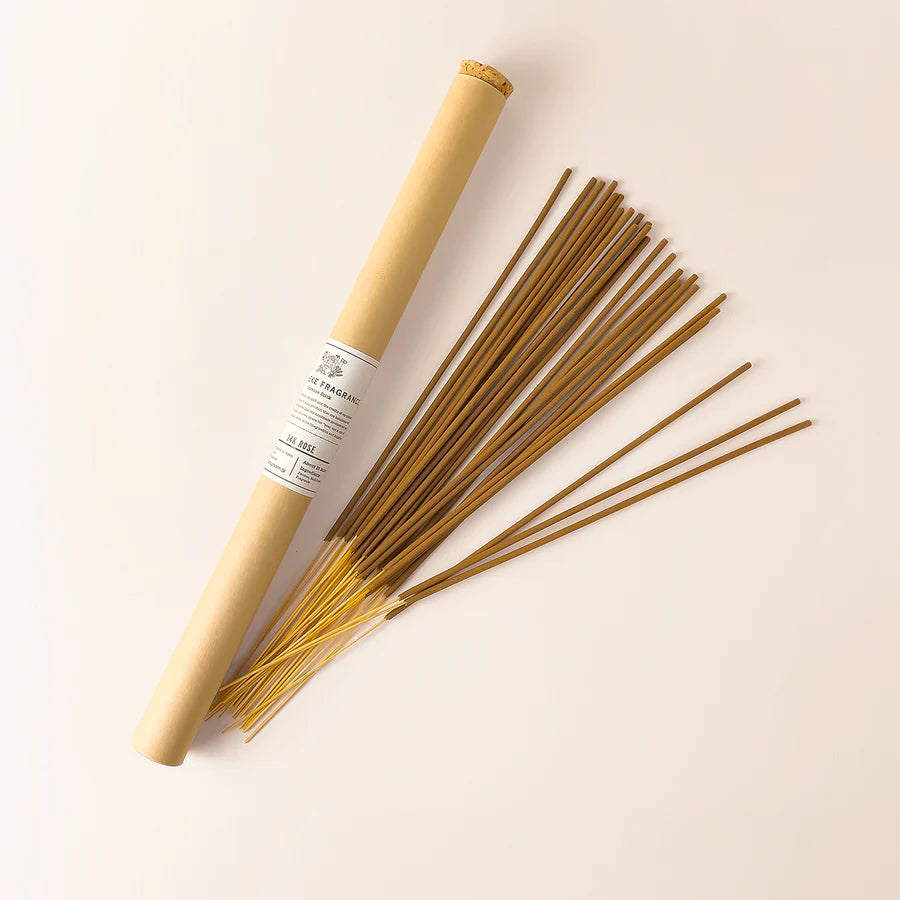 Japanese Incense Sticks, 24K Rose, 13” long 25 incense sticks