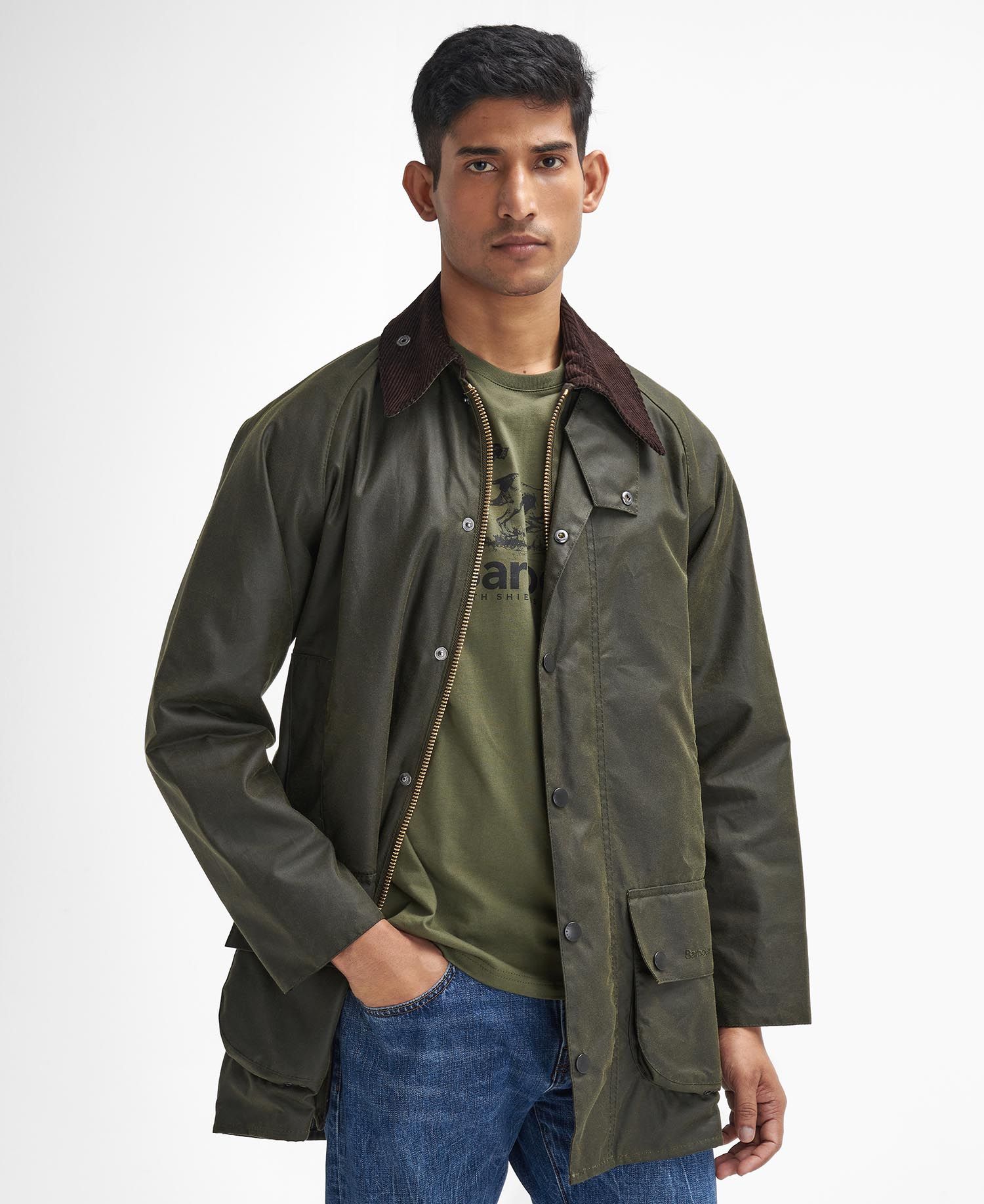 Barbour Classic Beaufort Wax Jacket - Olive – The Lucky Knot Men's