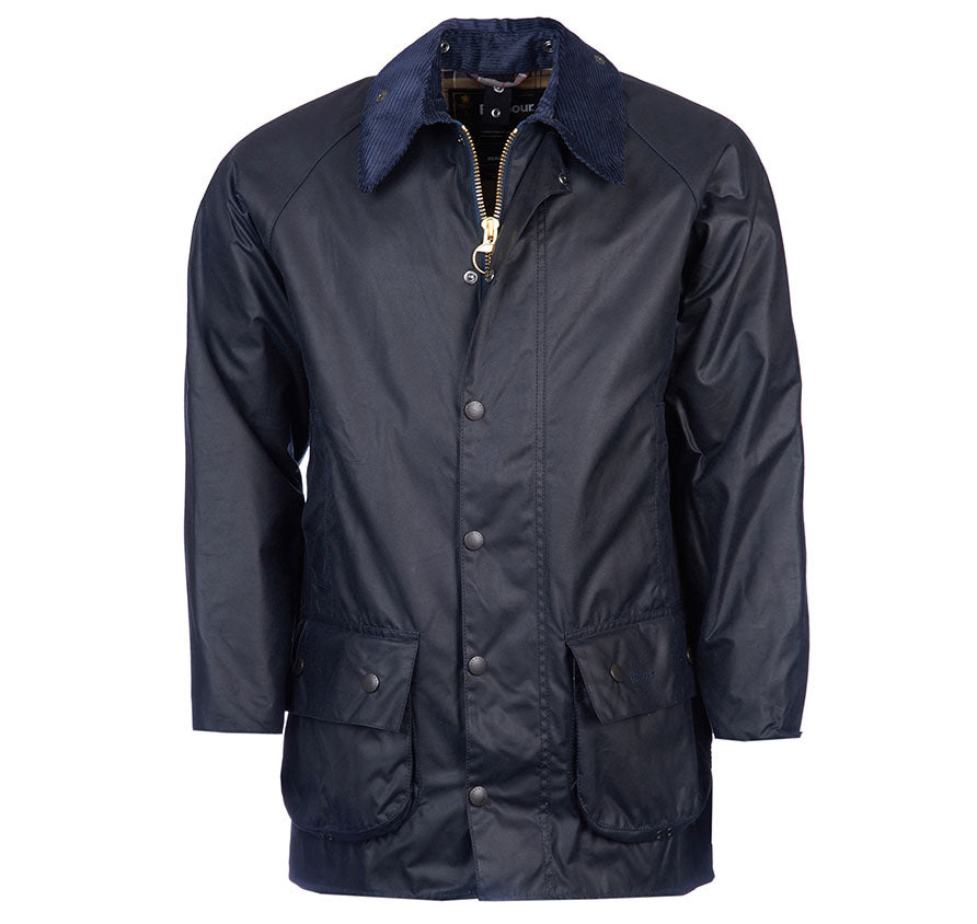 Barbour Beaufort Wax Jacket - Navy – The Lucky Knot Men's