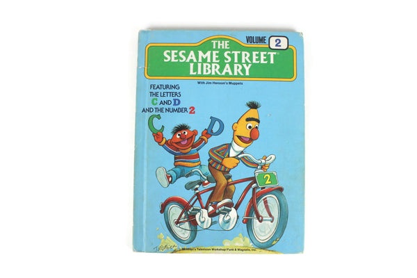 Vintage Sesame Street Library Book Volume 2 Featuring the Letters