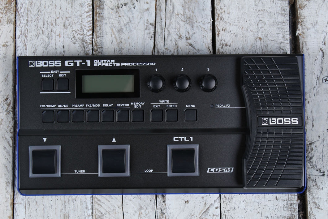 Boss GT‑1 Electric Guitar Multi Effects Processor Pedal with Tone