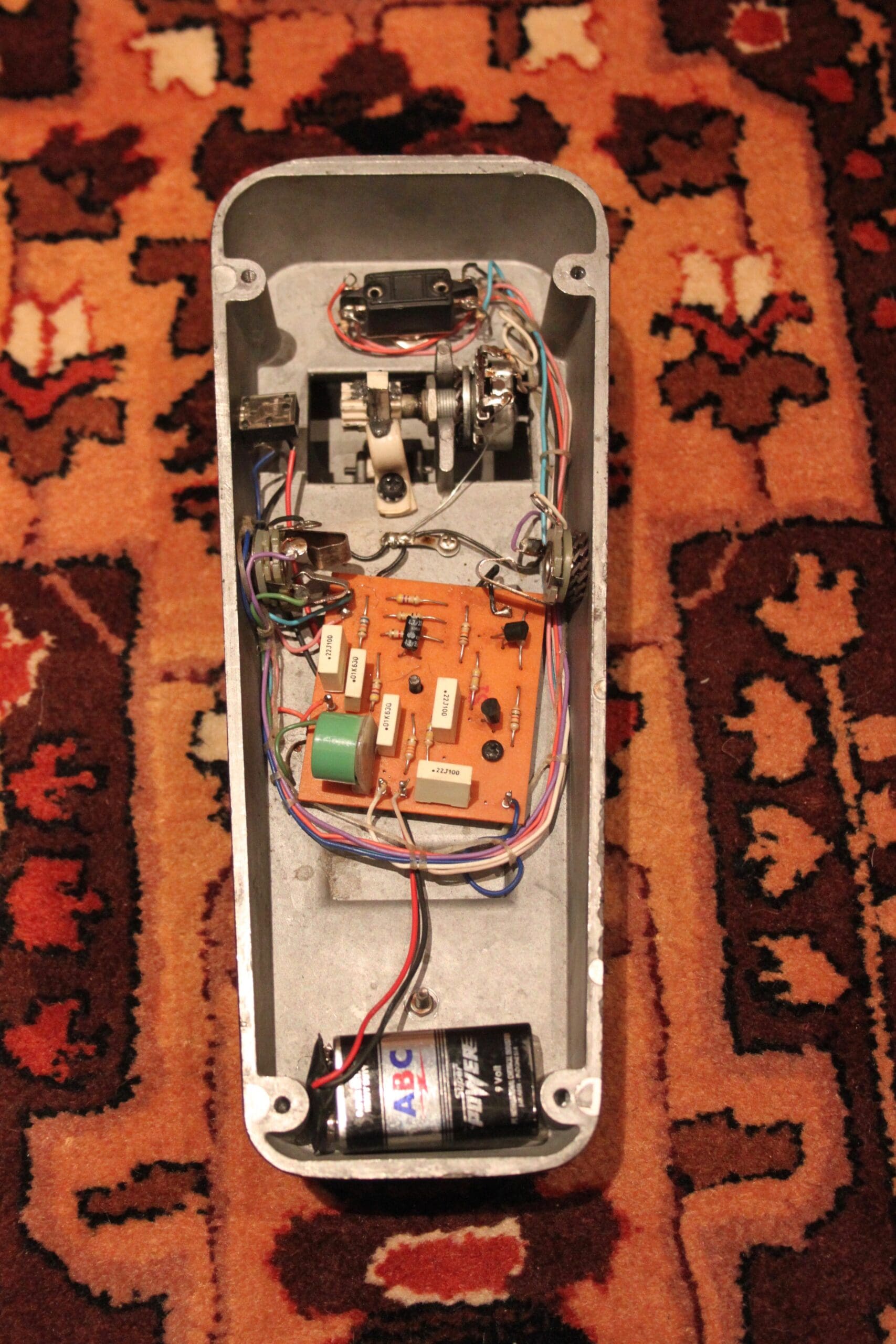 Vintage 1970s Jen Mister Cry Baby Super Wah Green Fasel Pedal -