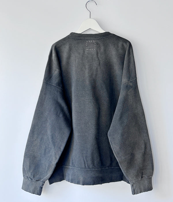 visvim/JUMBO SB SWEAT L/S CRASH (BLACK)