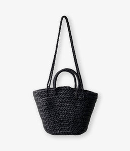 Aeta/OVAL BOTTOM BASKET S+SHOULDER(BLACK)