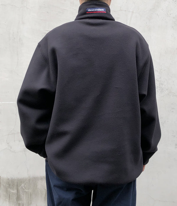 DESCENDANT/HUMMING FLEECE PULLOVER (BLACK)