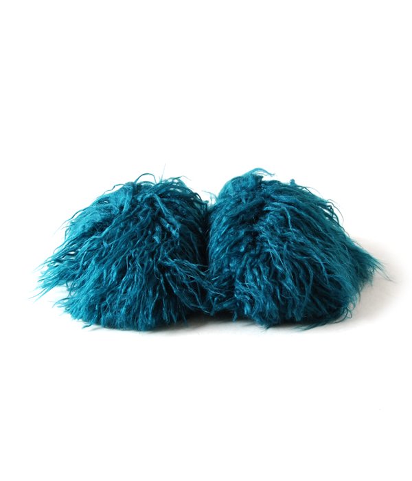 MM6 MAISON MARGIELA/FAKE FUR SLIP-ON(PETROLEUM)
