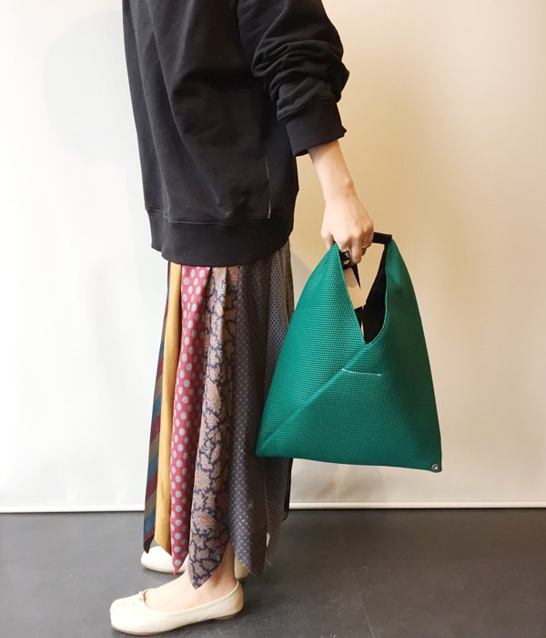 MM6 MAISON MARGIELA/MESH JAPANESE TOTE BAG MINI(GREEN)(2)