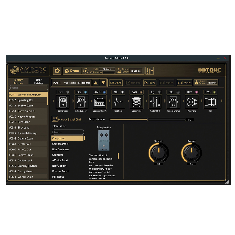 HOTONE AMPERO マルチエフェクター