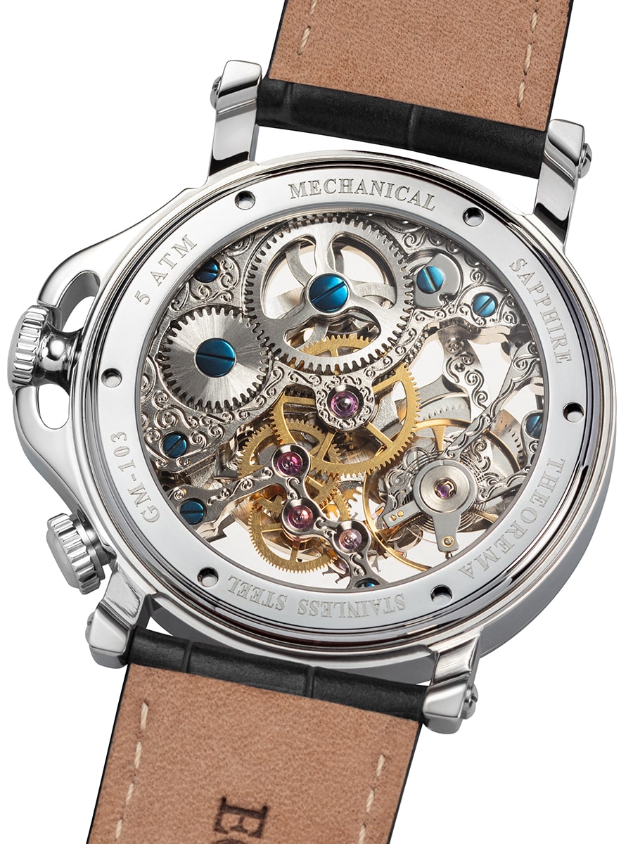 Dual-time Sao Paulo GM-103-1 Silver Theorema Germany – Theorema